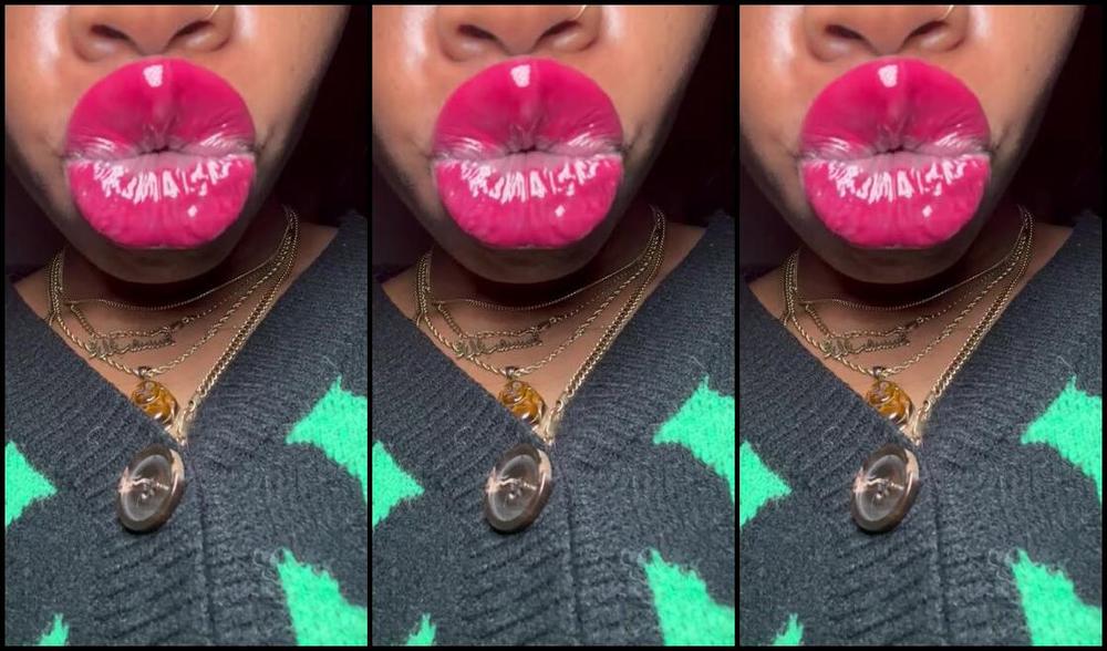 Biiggjuiccyfruit Onlyfans Up Close Giantess Red Lips Kisss