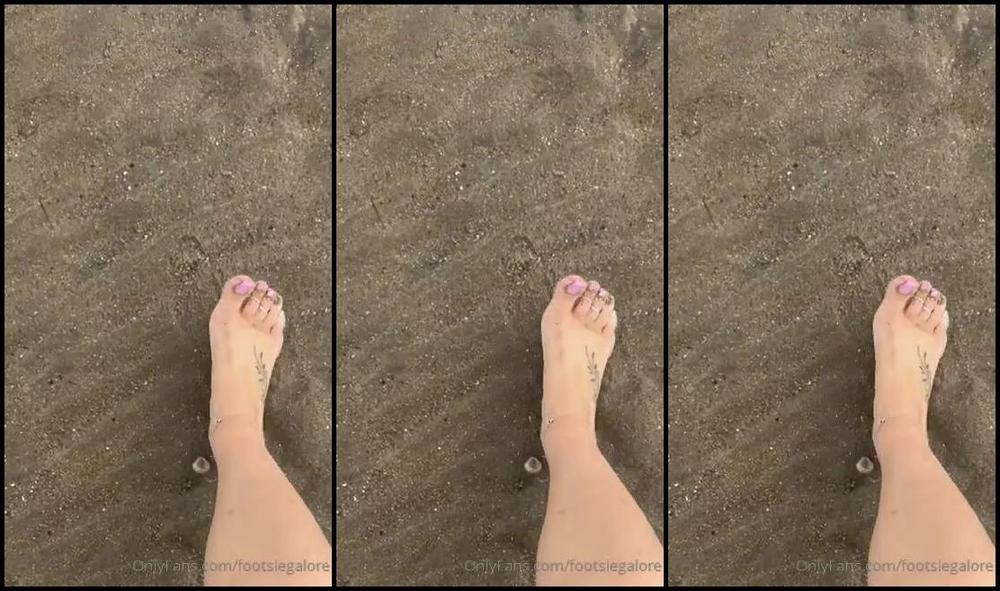Footsiegalore Onlyfans Beach Day Compilation The Beach I Went To Is Very Stony So Tough On My Poor Tootsies My Feet Also