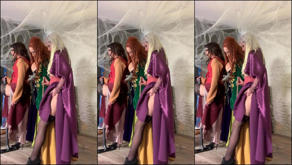 Angelwicky Me Valentina Nappy And Zazie Sky As Naughty Witches In Hocus Pocus Parody