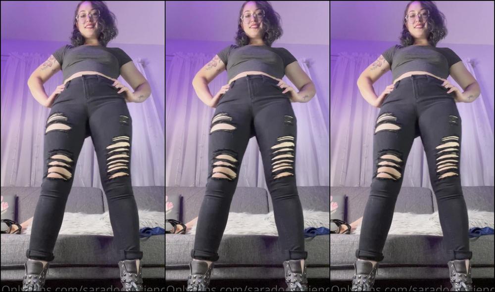 Saradoesscience Stomping On Your Face Before I Own Your Pathetic Ass Stomping Strapon Humiliation