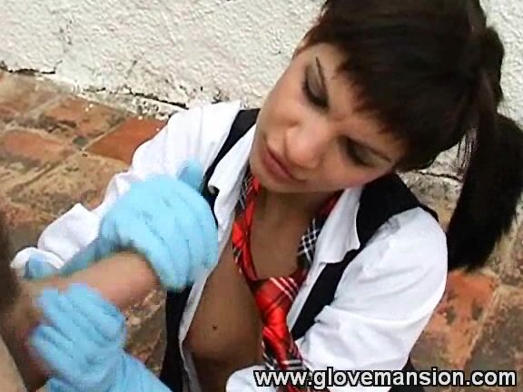 Glovemansion Naughty Wanking Schoolgirl