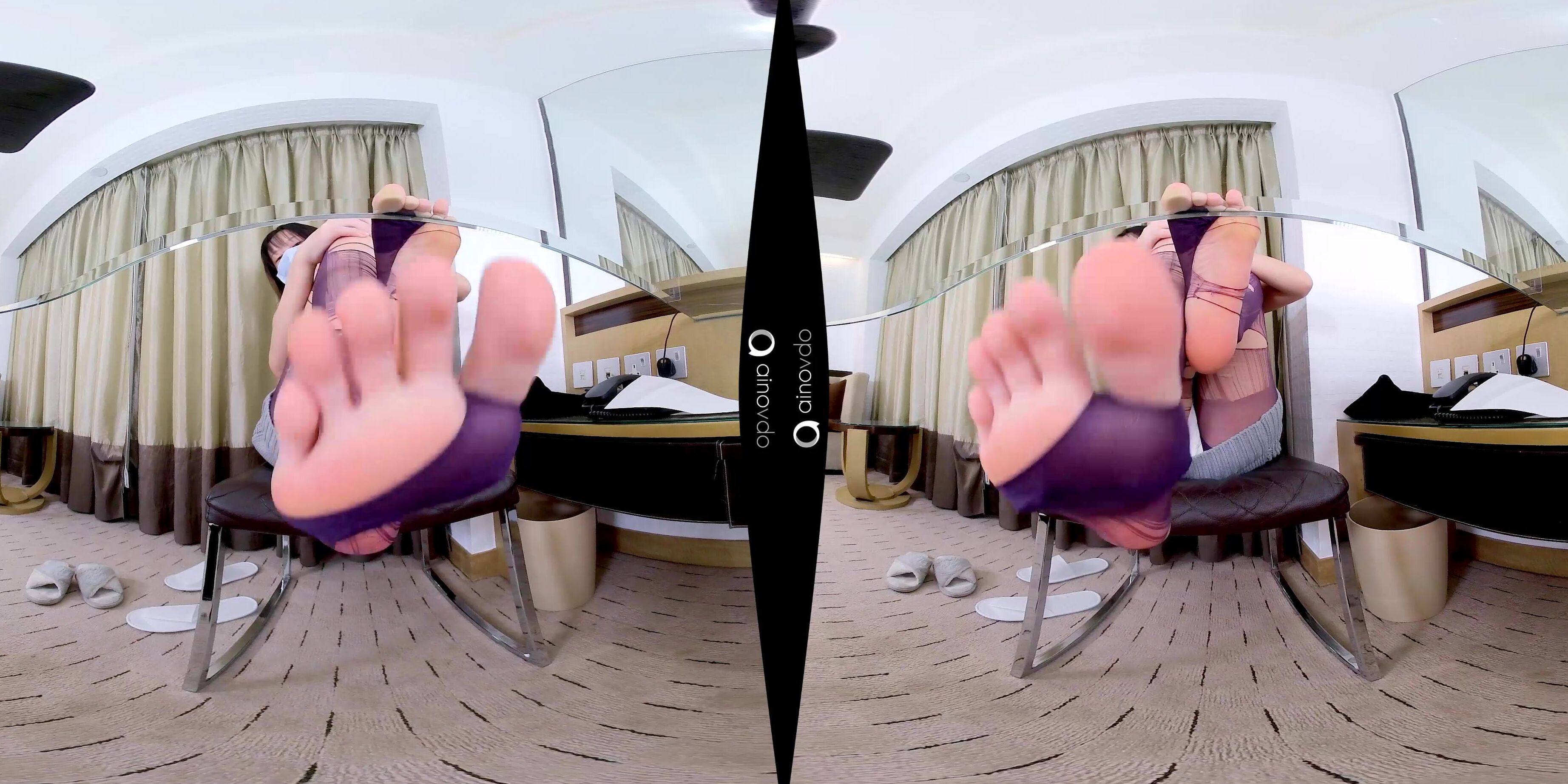 Virtual Reality, Stocking, Barefoot, Foot Fetish, Toe Fetish, SFW ainovdo erika05 feet vr f undertable ManyVids