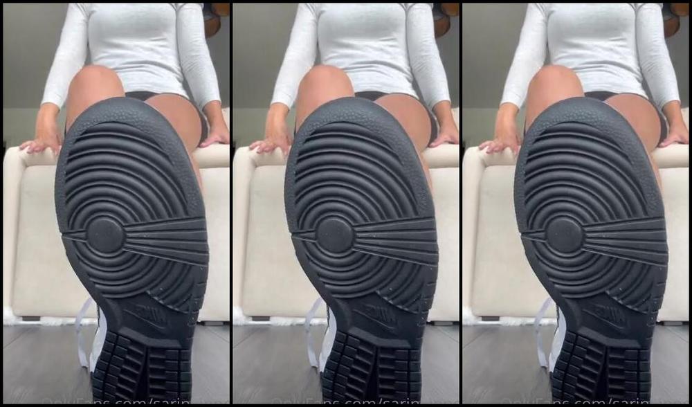 Sarina Jones Nicknamed Sarinajones 08 08 2024 Onlyfans Video Do You Like My Grey Dunks Look At Them From Ever Angle