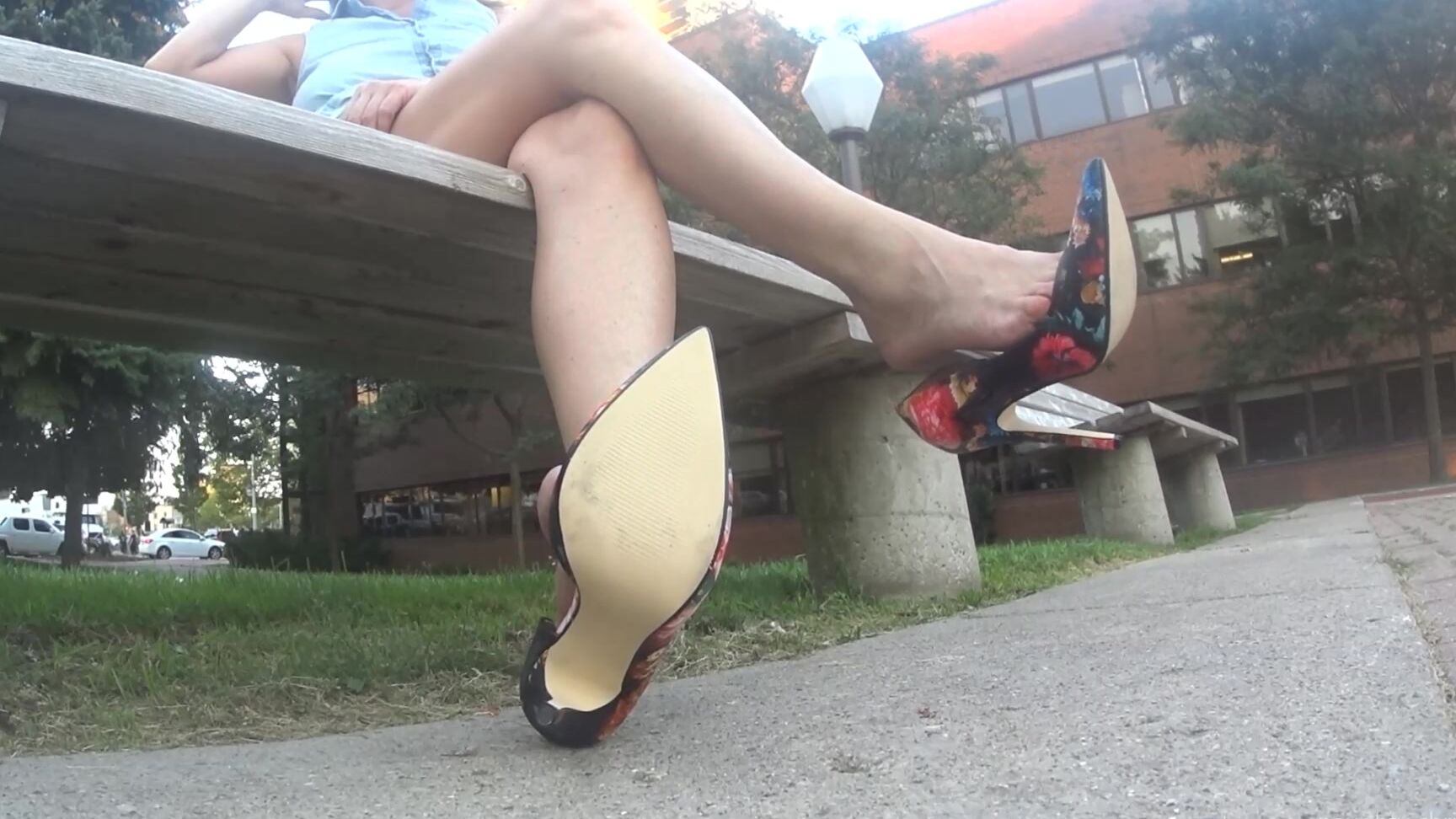 Naughty Christine Shoe Dangling
