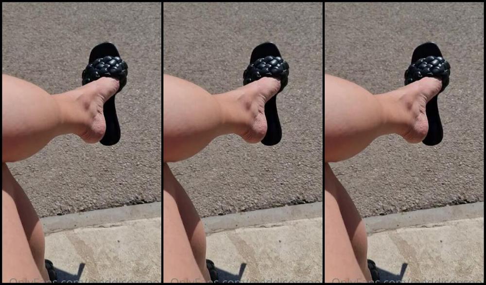 Maddison Spoilt Nicknamed Maddisonspoilt Onlyfans A Shoe Dangle Interrupted By A Pack Of Dogs