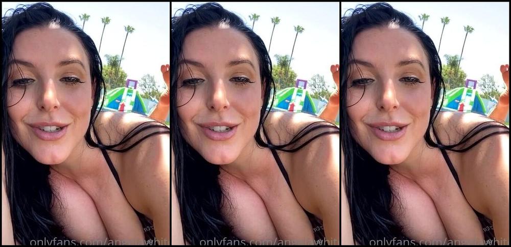Angelawhite Hang By The Pool With Me Check Out My Brazzers Ig Take
