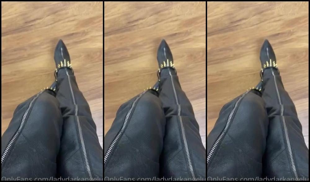 Ladydarkangeluk Onlyfans Leather And Spurs