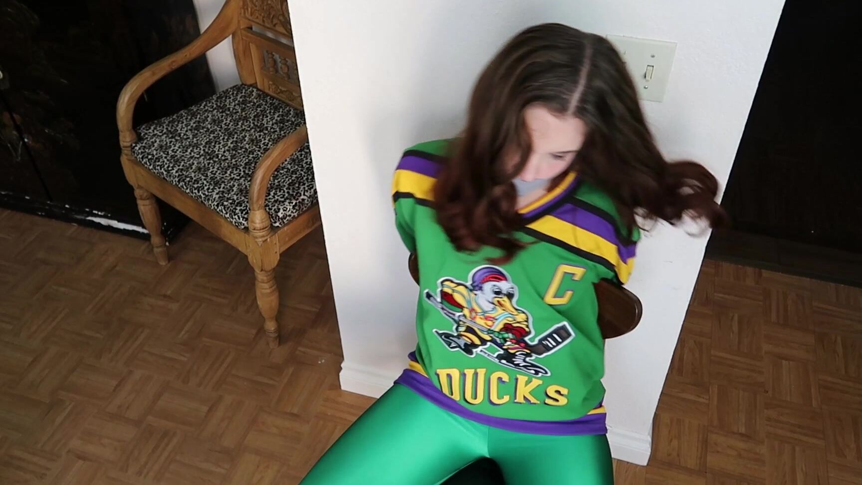 "DandyinDistress" bondage, cosplay, damselindistress, redhead, tapebondage rival hockey babe captured pov Manyvids