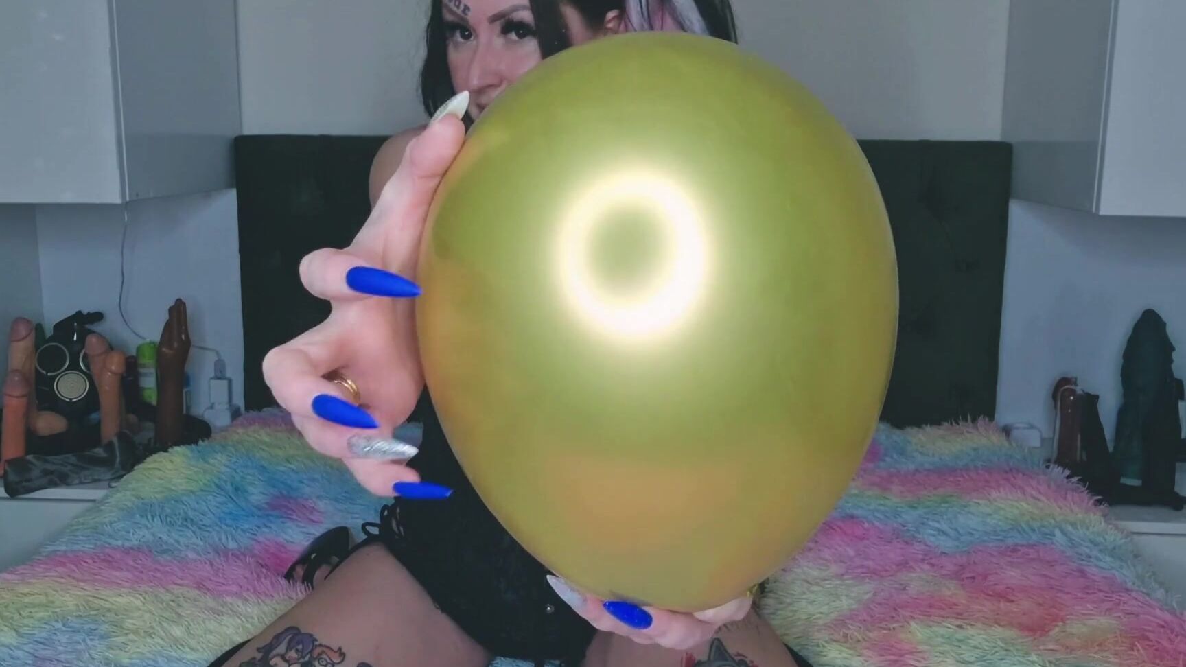 "Dominatrix_Nika" Balloon Fetish, Balloon, Balloon Pop, Balloons, Ballon, Fetish, Scratching, Long Nails, Nails, Long Nails Fetish, Dominatrix, Suggest Dominatrix Nika Balloon fetish Dominatrix Nika inflates balloons scratches and pops them Pornhub