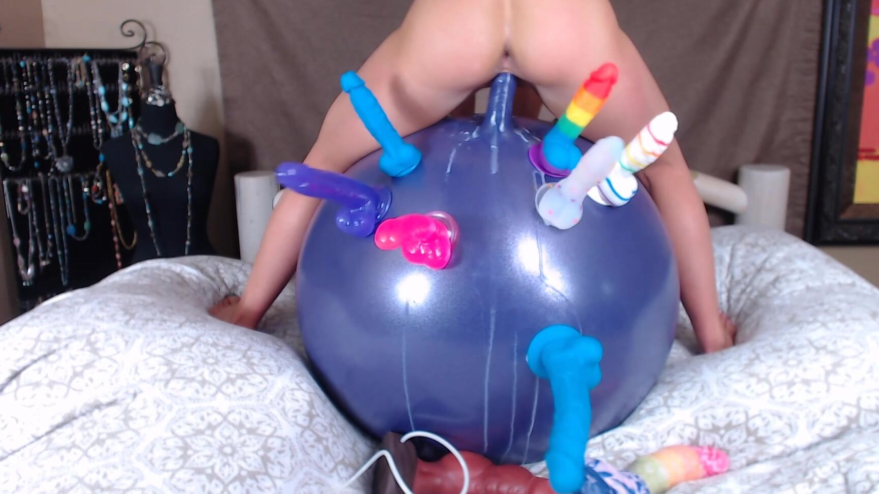 Britneybaby Teen Takes Her Hopper Ball To The Bed