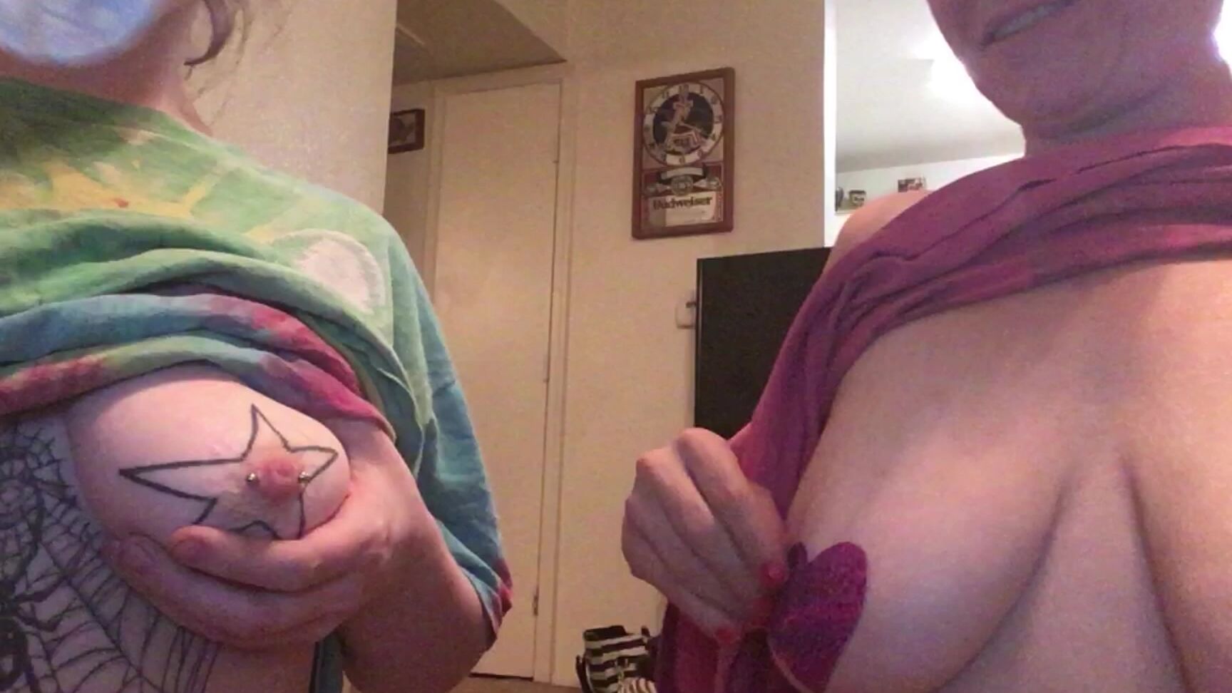 Nikki Sequoia Pulling Off Pasties