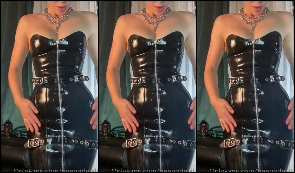 Neena De Ville Nicknamed Neenadeville Femdom 06 12 2020 Onlyfans Video Dont You Wish It Were You Shining My Latex Tp