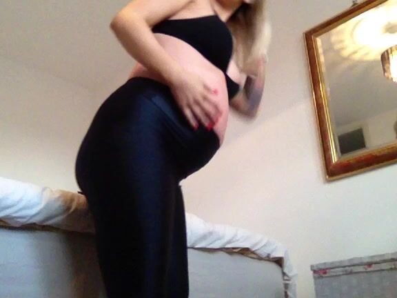 The Charlie Z Big Preggo Belly Big Tits And Yoga Pants