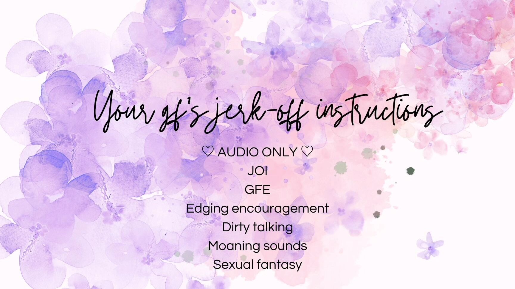 "Blondesugar93" audioonly, edginggames, gfe, joi, masturbationencouragement Your gf s JOI manyvids