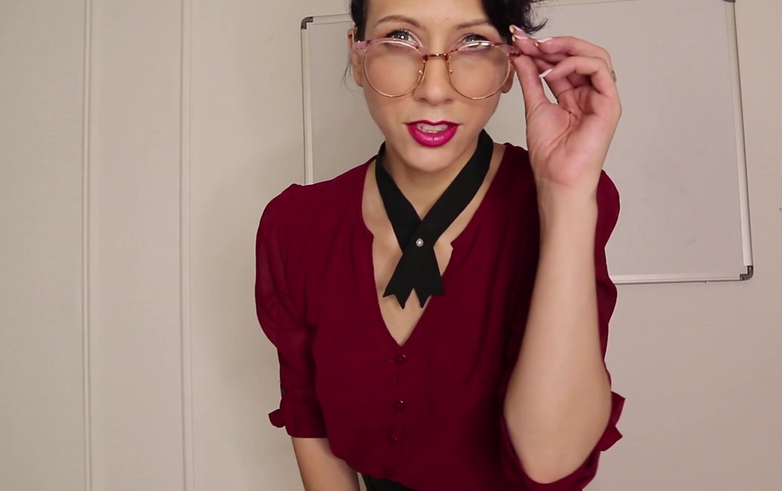 Eye Fetish,Eye Glasses,Lipstick Fetish,Rubber Fetish,Teacher Fetish koneko katana rubber class ManyVids