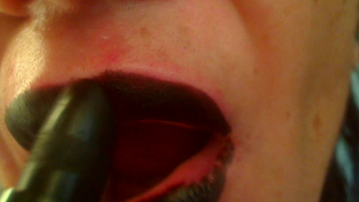 Abusivepinup Black Lipstick Applying Pov Full Hd