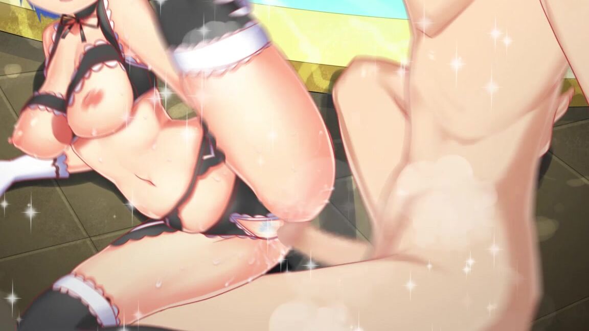 "Mix" maid, parody, creampie, oral with REM Aim-ZERO