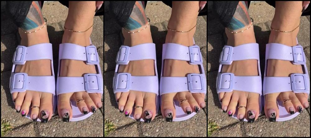 Greek Goddess Li Aka Greekli77 10 28 2024 Onlyfans Video I Love How These Lilac Sandals Fit My Long Pretty Toes