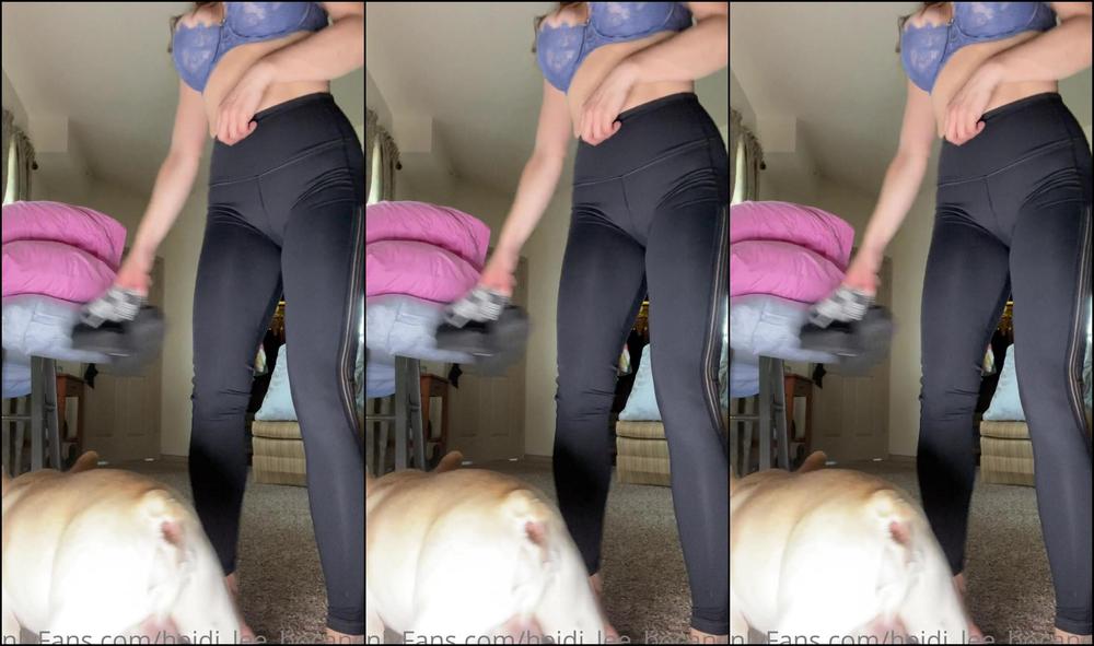 Heidi Lee Bocanegra Pre Workout Changing Into My Workout Clothes First Day Attempting To Wake Up