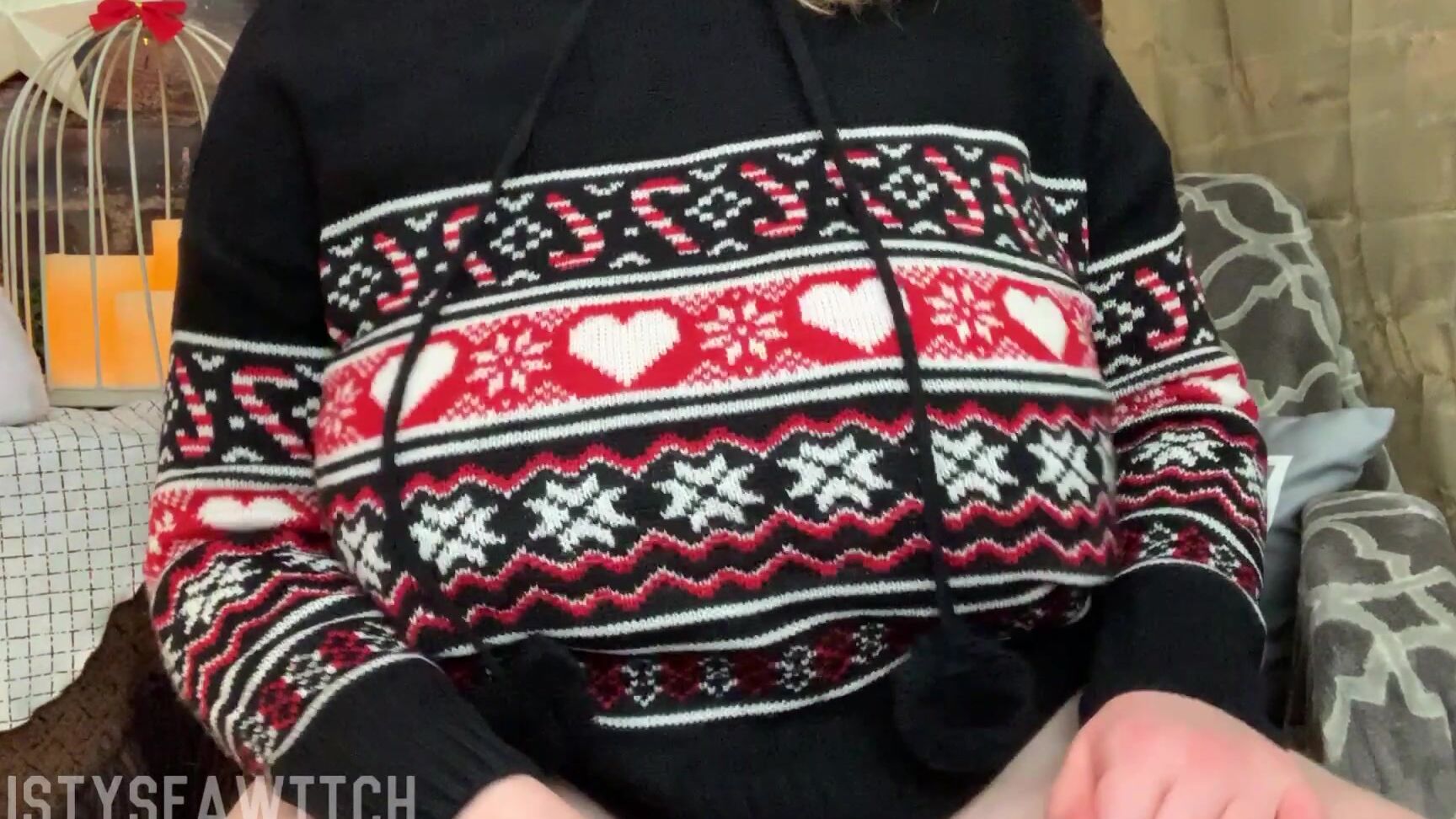 Bustyseawitch Bbw Teen Holiday Sweater Tits