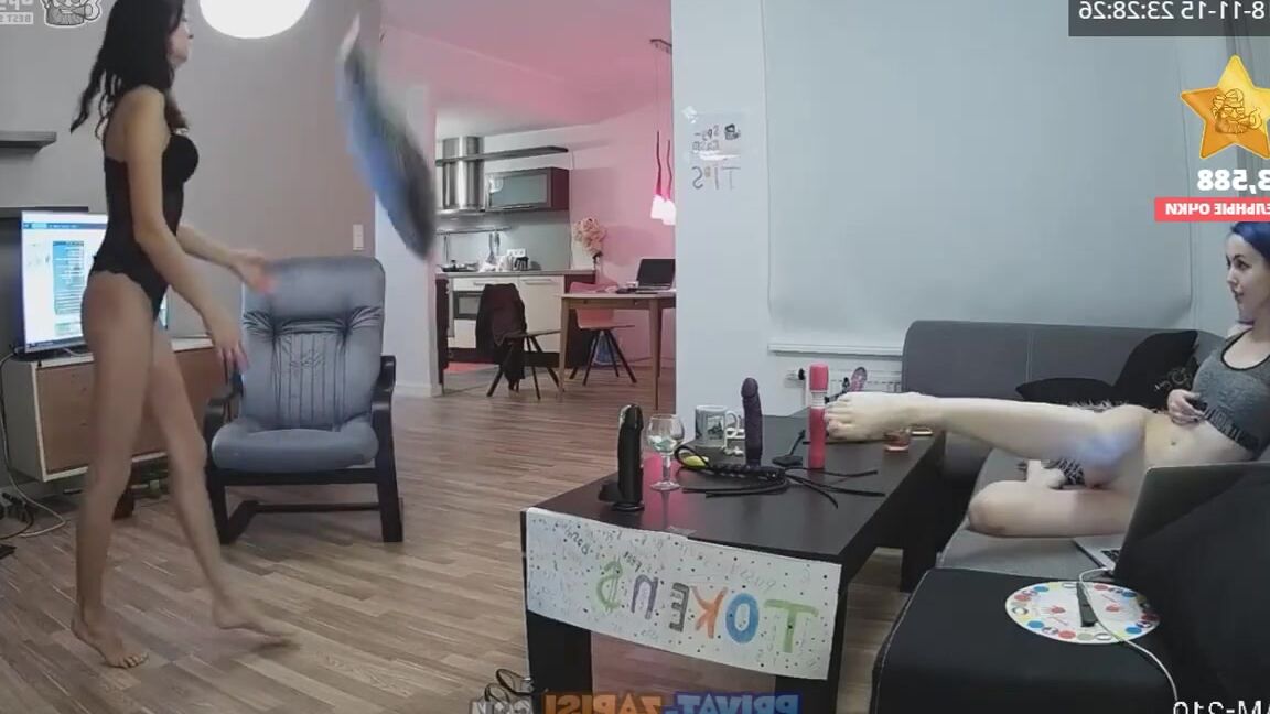 Spygasm Milly Polly Sia Grace Лесбиянки Дрочат Игрушками