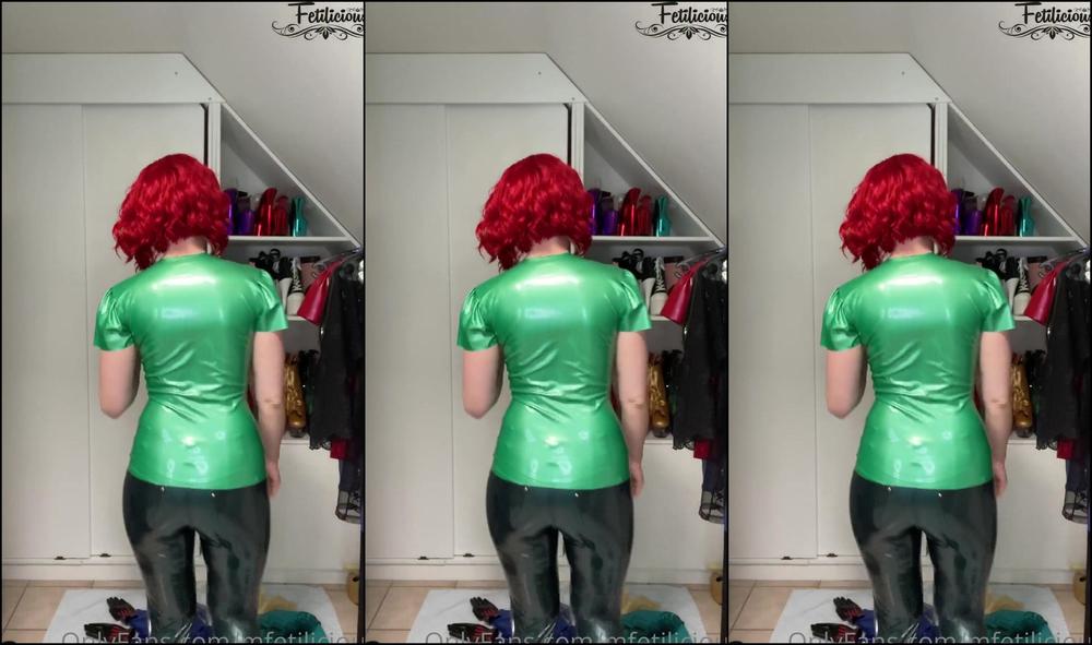 Mfetilicious Today I M Wearing Latex Fashion By Rubbella And My Short Red Wig No Masks For Today I