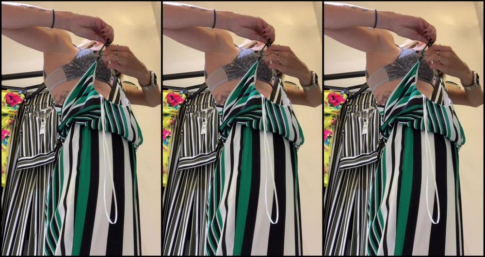 Masturbation, Public Flashing, Public Nudity, Solo Female, Solo masturbation hazeyyg changing room ManyVids