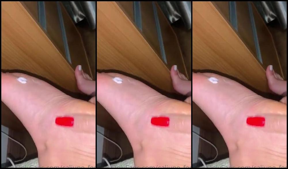 Caliupe Feet Nicknamed Caliupe Feet Foot Fetish 07 07 2022 Onlyfans Video Morning I Love French Nails Red Nails After Shower Moisturizing My Sweet Feet