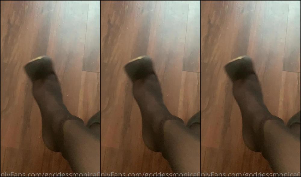 Goddessmonica W Nylon Heel Dangle My Pov Per Your Request