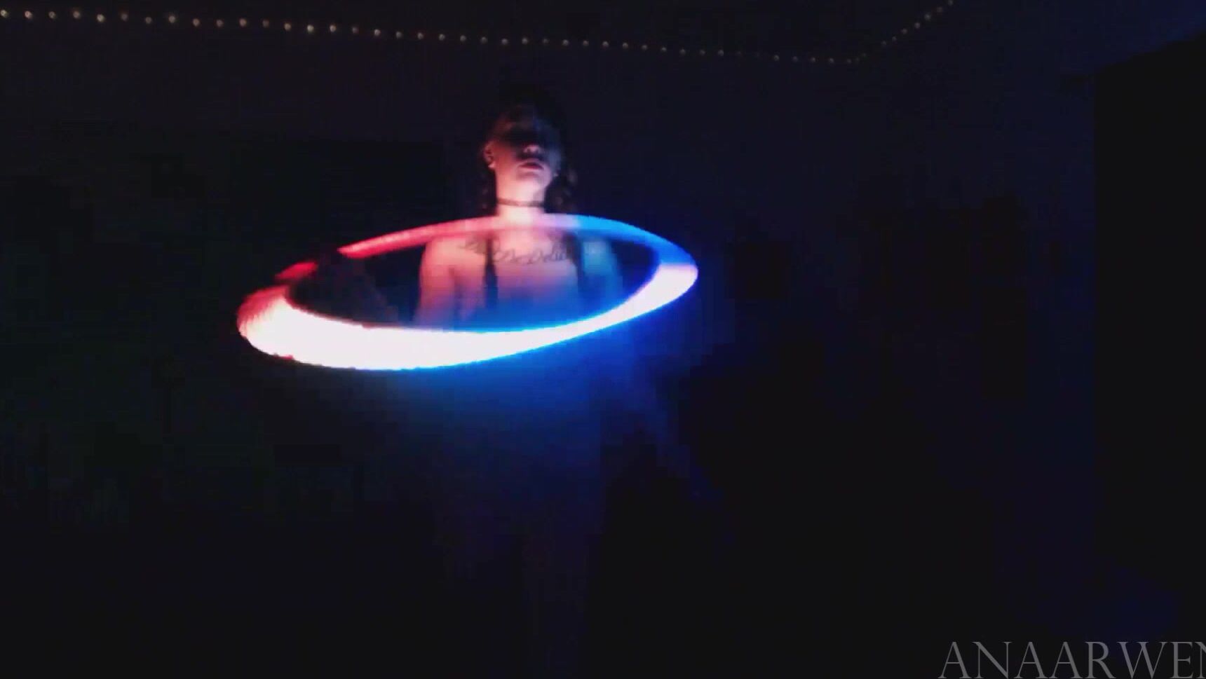 Ana Arwen Circle Goddess Topless Led Hooping