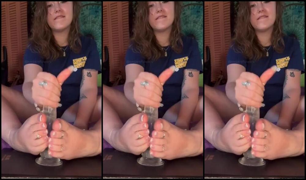 Goddess Flower Nicknamed Smokinflowers Foot Fetish 10 16 2024 Onlyfans Video Maybe If You Were A Real Man With A Nice Big Cock Youd Be Worthy Of