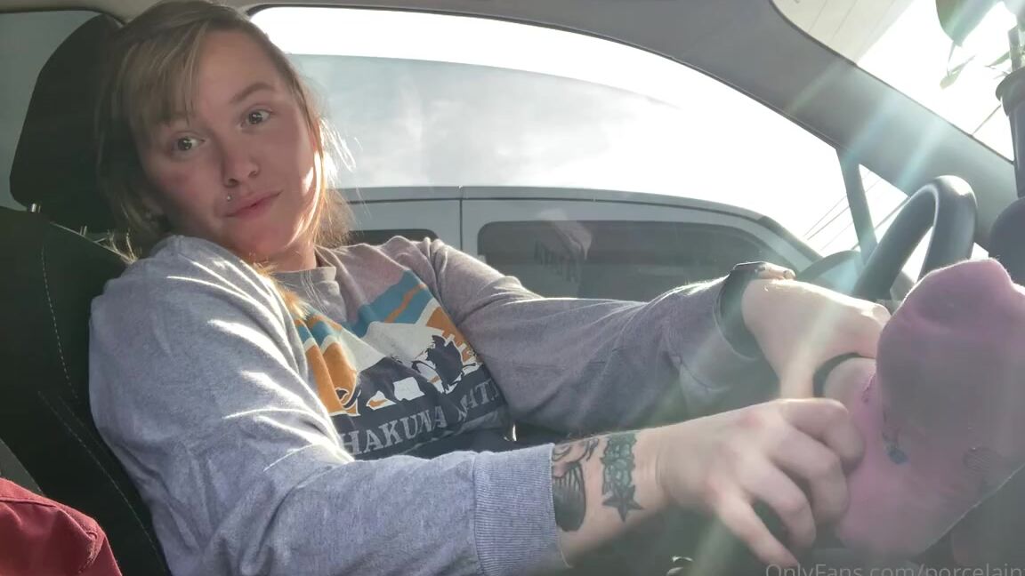 Porcelain Goddess Aka Porcelainfeets Onlyfans Car Feet Video For You Guys