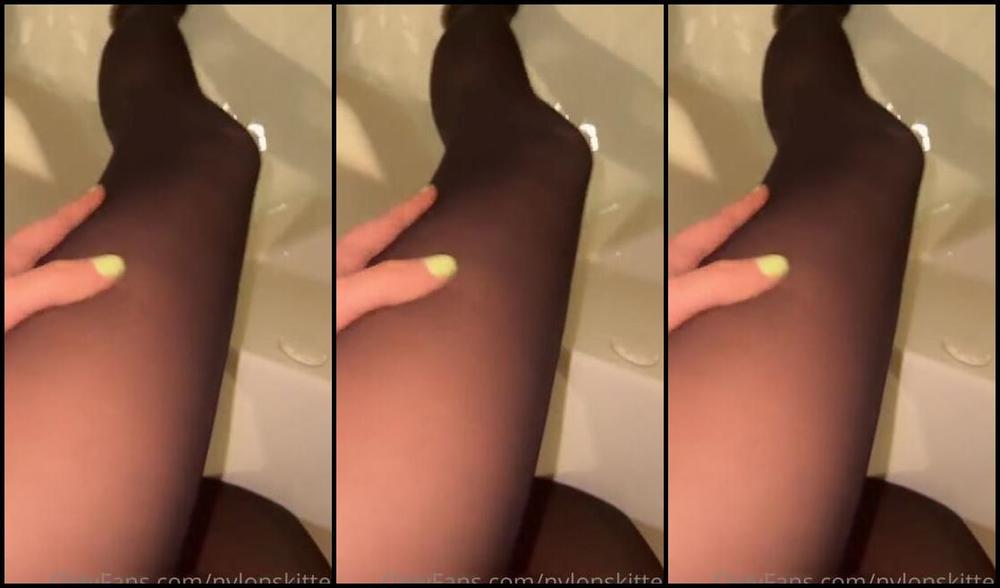 Nylonskitten Nicknamed Nylonskitten 03 11 2023 Onlyfans Video Wet Look In My Seamless Platino Tights They Feel So Smooth And Sticky When Wet Just