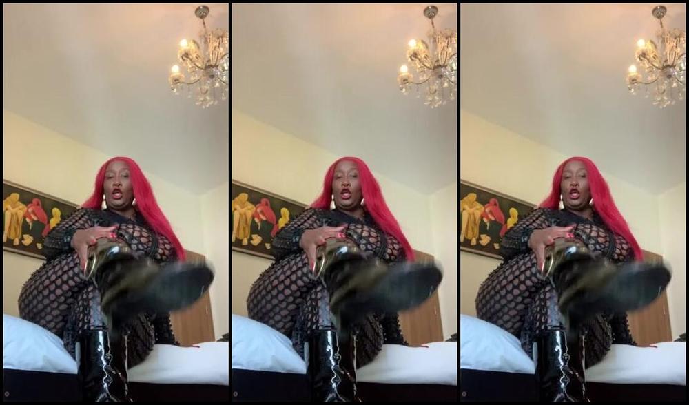 Madam Caramel Onlyfans Boot Licker Is What You Are Bring Your Tongue Here Now Shine Them