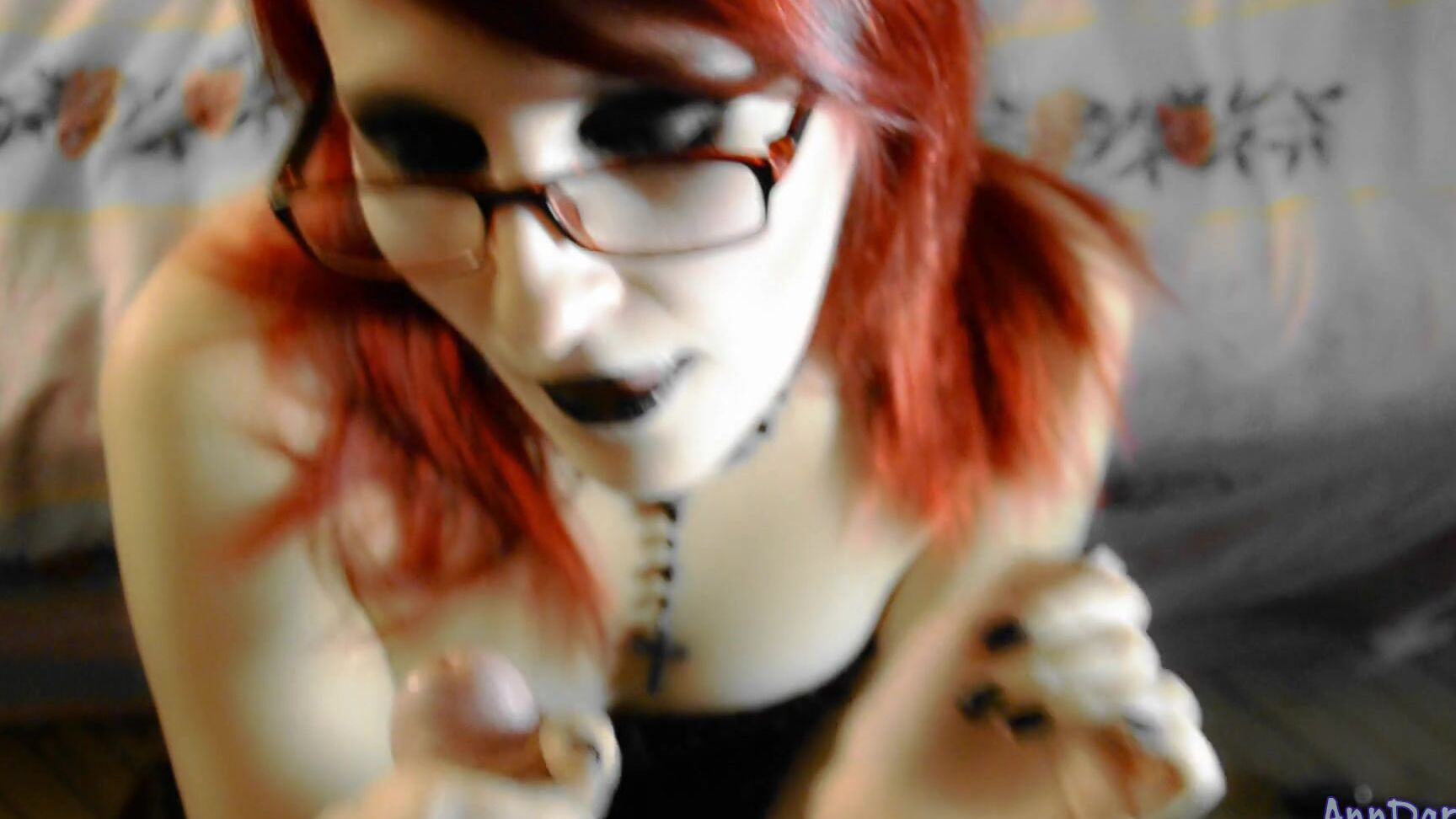 Anndarcy Red Hair Gothic Facial Cumshot