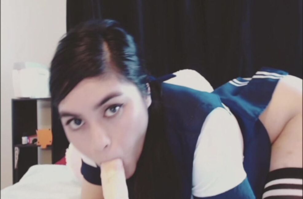 Asian, Brat Girls, Dildo Fucking, Dildo Sucking, Petite yesmissk brat in school girl outfit cums 4x ManyVids