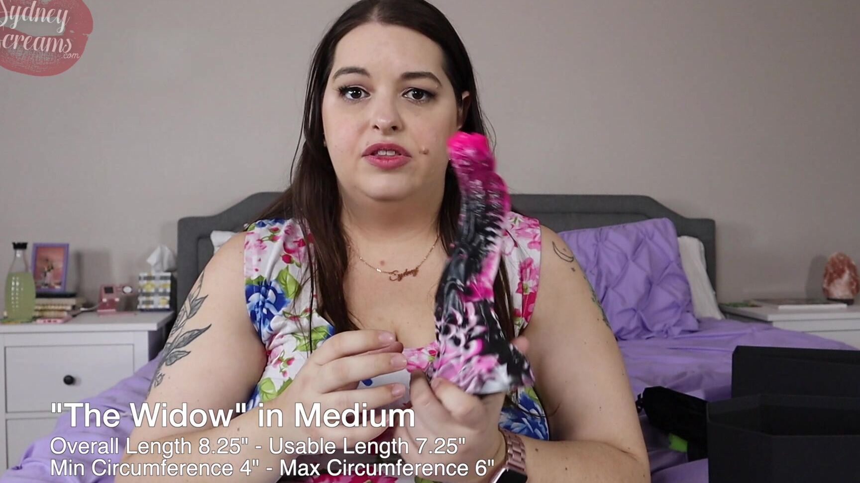 "Sydney Screams" bbw, fantasydildo, masturbation, reviews, unboxing Unboxing amp Testing Velvet Alley Dildo manyvids