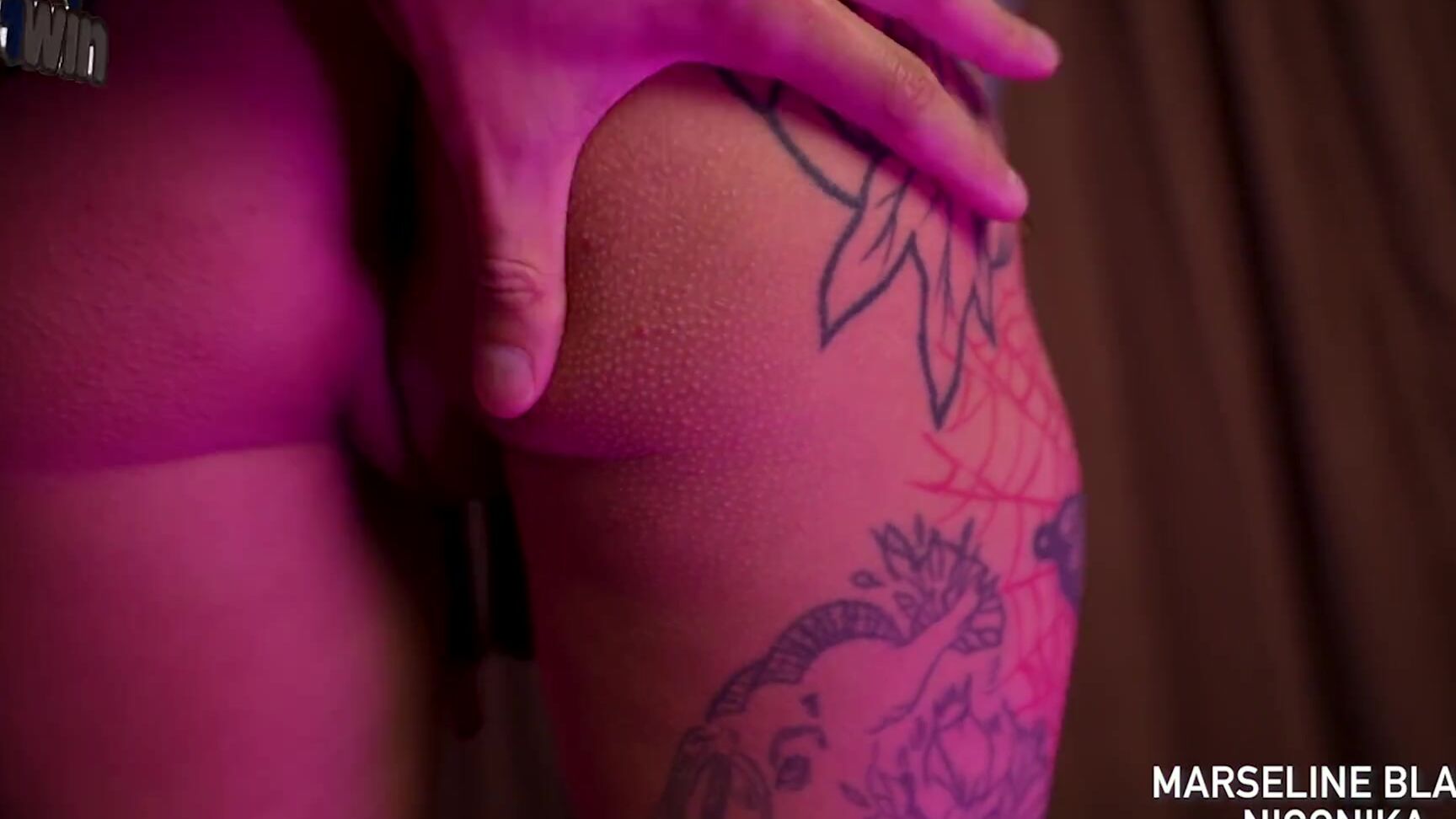 Marseline Black Sucking My Boyfriend Dry In Pink Light Nigonika Best Porn 2023