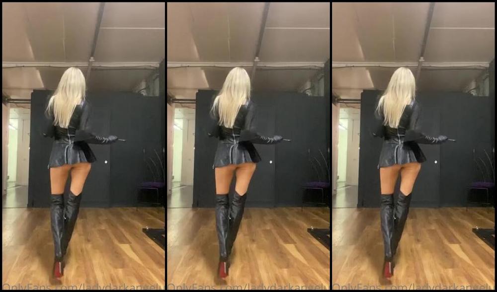 Ladydarkangeluk Onlyfans All Leather Sexy Ass Mood