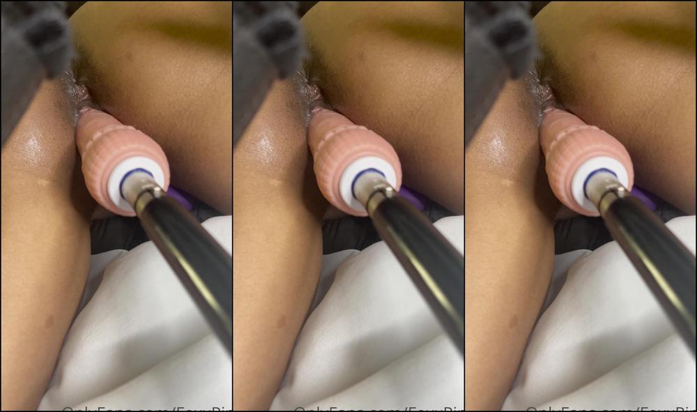 Foxxpink Being In Bondage Getting Fuck By My Machine With My Vibe On My Clit Equals A Great Ni