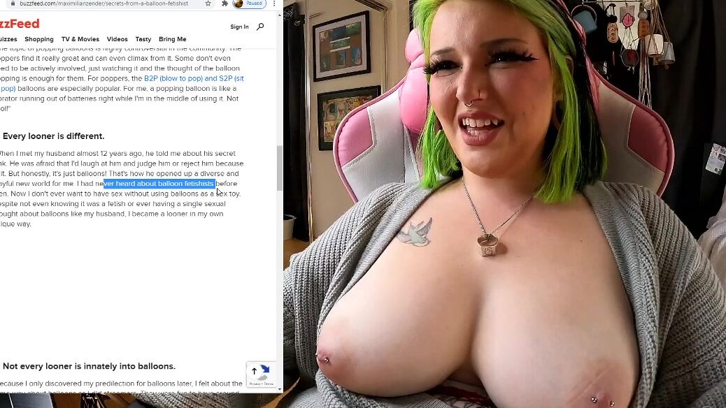 Tofux Tits Out Education Episode Looners Balloon Fetish