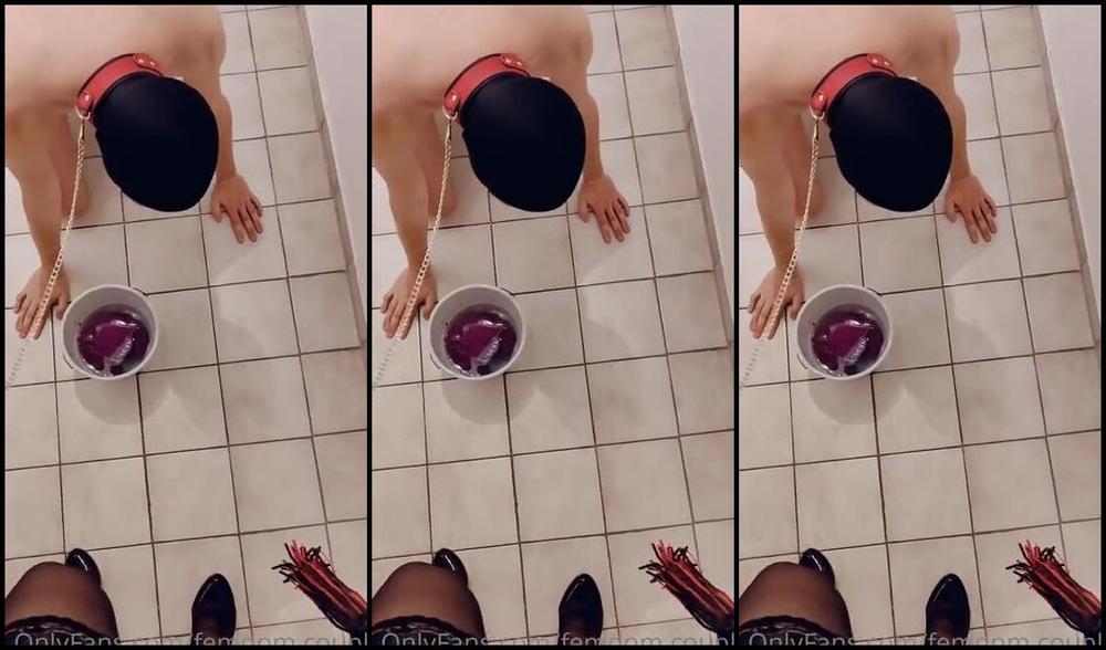 Femdomcouple Femdom 05 09 2022 Onlyfans Video Today I Ordered Hubby To Clean The Floor V