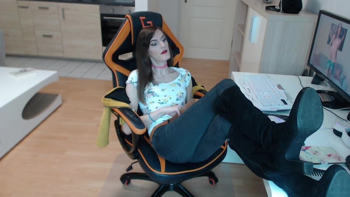 Anal Masturbation,Boots,Business,Cumshots,Vibrator nadjacox after work shemale have sexy time on pc ManyVids