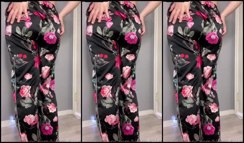 Kimmykalani Onlyfans Behind These Flowery Silky Pajamas Is A Thick Ass Waiting To Be Massaged Before Bed