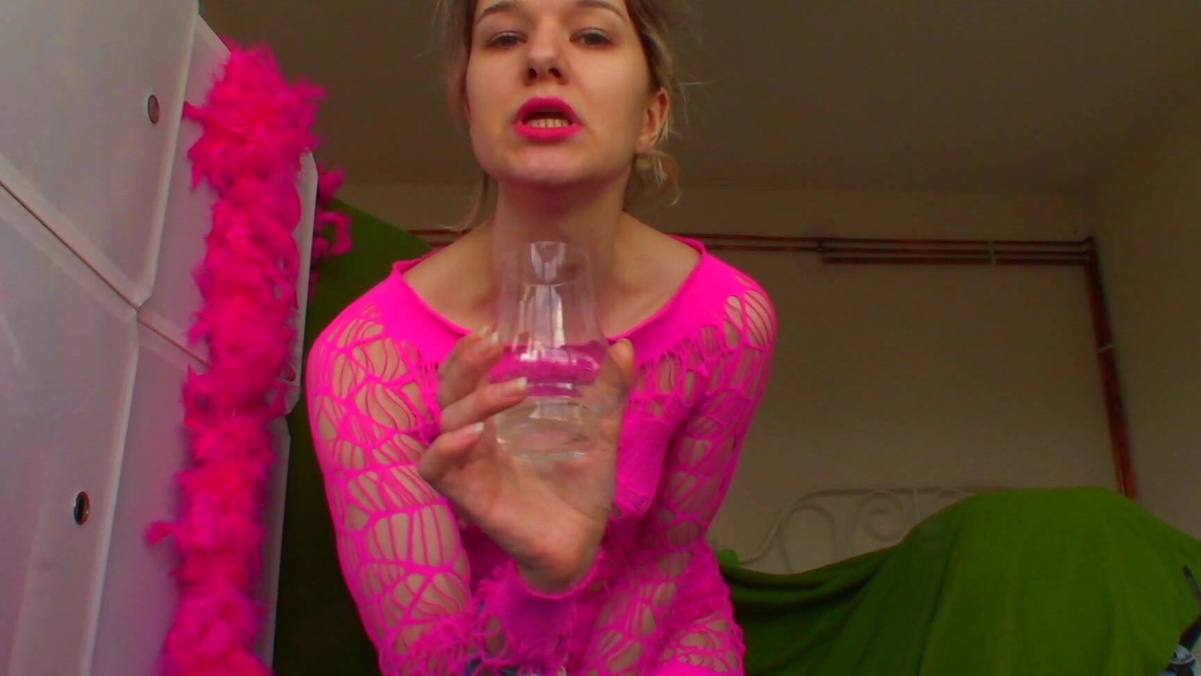 "Goddess Vanessa" bodystockings, cei, cum eating instruction, jerk off instruction, masturbation instruction CUM In Glass Eating Easy CEI manyvids
