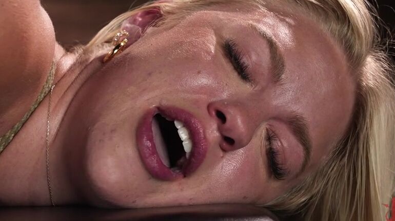 BDSM, Suspension, Clothespins, Bondage, Vibrator, Ball Gag, Flogging, Fingering, Dildo Jazlyn Ray - Jazlyn Ray Dominated In Brutal Bondage Kink.com