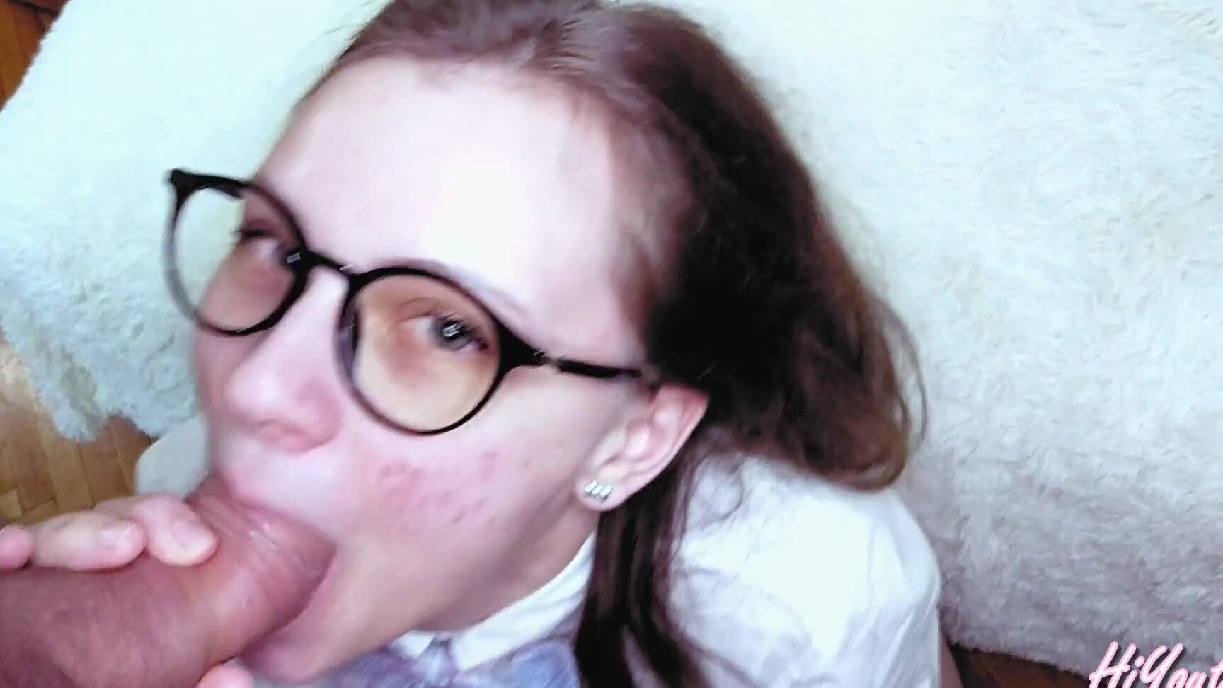 hiyouth please Cum on my Face and Glasses Russian GF - hiYouth Pornhub