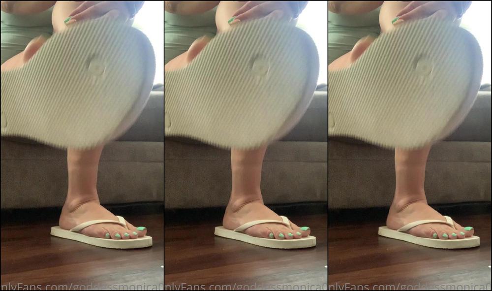 Goddessmonica W Flip Flop Dangle You Have To Smell Them Joi Per Fan Request