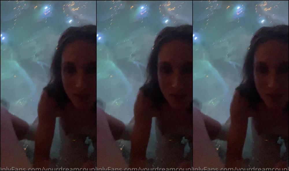 Yourdreamcouple Hot Tub Fuck Part Of Daddy Hops Out Of The Tub Because He Got Hot Af Sitting In The