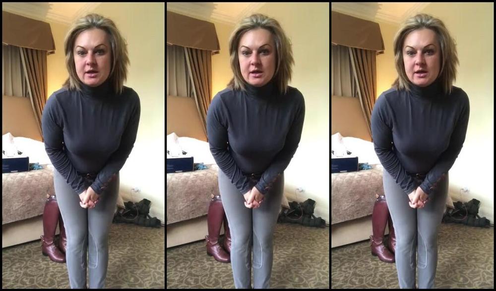 Mistress Athena Nicknamed Mistressathena Onlyfans Equestrian Ready Jodhpurs Xc Top Belt Amp Boots